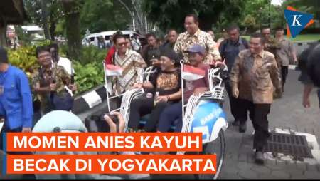 Momen Anies Kayuh Becak di Jalan Malioboro, Sebut Ingatkan Masa Kecilnya