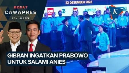 Gibran Ingatkan Prabowo Salami Anies Saat Masuk Arena Debat 