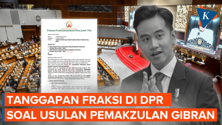 Akankah Surat Usulan Pemakzulan Gibran Diproses DPR? Ini Kata Fraksi-fraksi