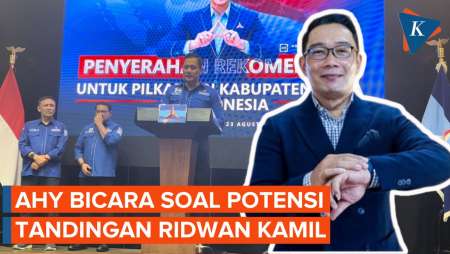 AHY Sebut Demokrasi Terbuka, Potensi Ridwan Kamil Ada Lawan di Pilkada Jakarta