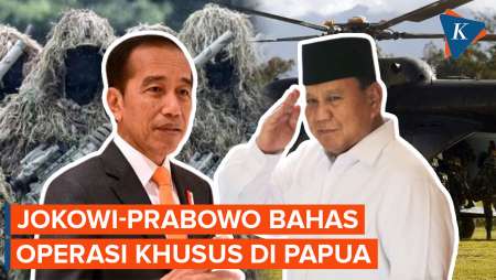 Jokowi dan Prabowo Rapat Bareng Bahas Operasi Khusus di Papua