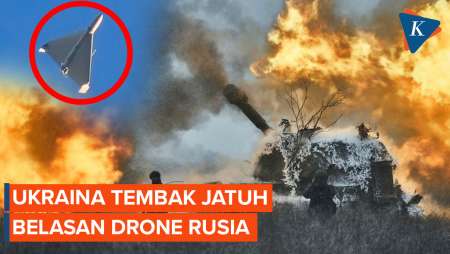 Ukraina Jatuhkan 17 dari 22 Drone Milik Rusia