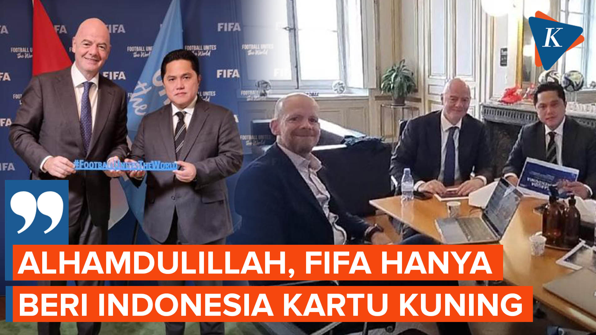 Terhindar dari Sanksi Berat, Indonesia Hanya Dapat Kartu Kuning dari FIFA