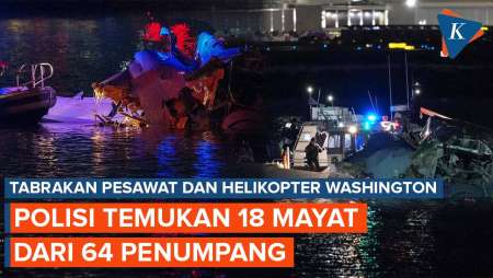 Tabrakan Pesawat dan Helikopter di Washington, Polisi Temukan 18 Korban Tewas