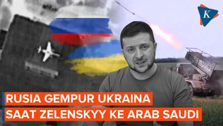 Rusia Gempur Pangkalan Udara Ukraina Saat Zelenskyy ke Arab Saudi