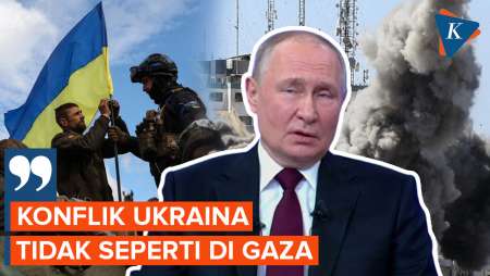 Putin Sebut Perang Rusia Ukraina Berbeda dengan di Gaza