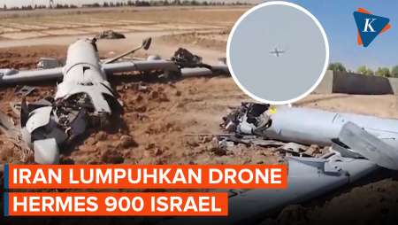 Iran Tembak Jatuh Drone Hermes 900 Israel, Ini Penampakannya…