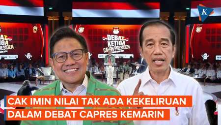 Jokowi Nilai Debat Capres Tak Lihat Substansi, Cak Imin: Itu…