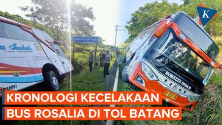 Kronologi Kecelakaan Bus Rosalia di Tol Batang, Diduga karena Kelalaian Sopir