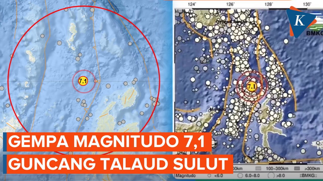 Gempa Magnitudo 7,1 Guncang Talaud Sulawesi Utara