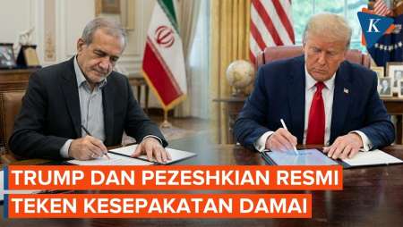 AS-Iran Resmi Tanda Tangani Kesepakatan Damai Secara Elektronik