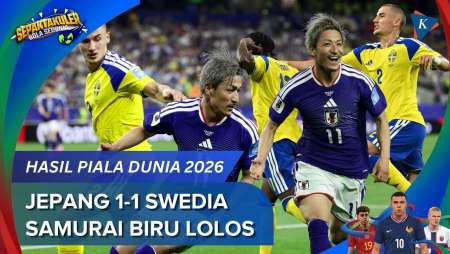 Hasil Jepang Vs Swedia 1-1, Samurai Biru Tim Asia Pertama Lolos 32 Besar Piala Dunia 2026