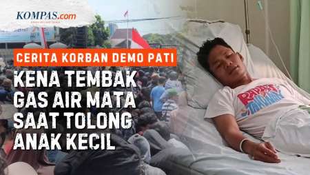 Cerita Korban Tembakan Gas Air Mata Polisi Saat Demo Pati