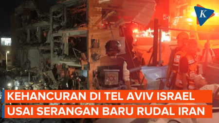 Gedung Hancur! Penampakan Tel Aviv Israel Usai Dihantam Serangan Terbaru Iran