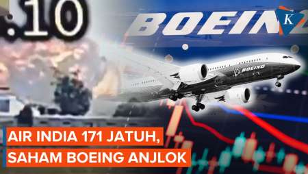 Saham Boeing Anjlok Usai Kecelakaan Pesawat Air India