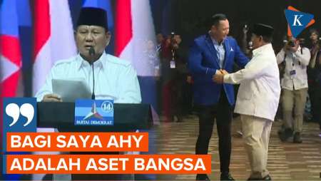 Saat Prabowo Puji AHY sebagai Aset Bangsa yang Berharga...