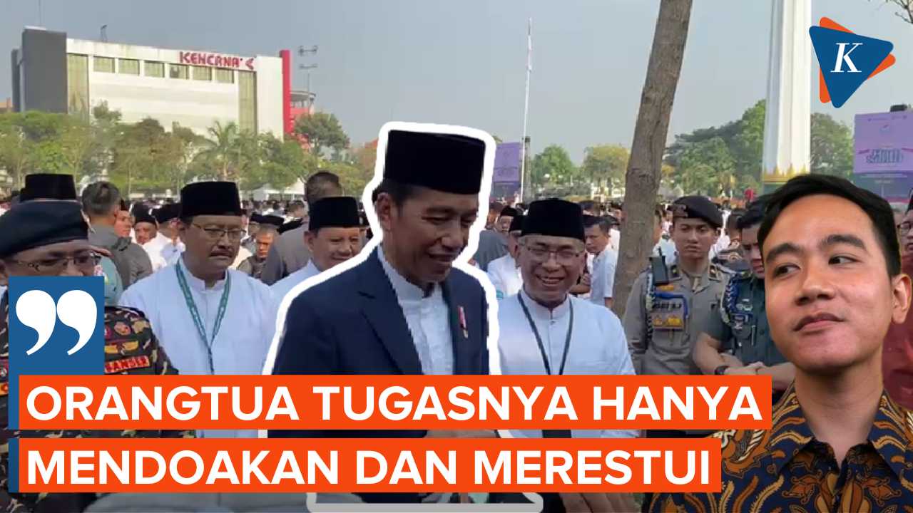 Di Depan Prabowo, Jokowi Doakan dan Restui Gibran Jadi Bacawapres