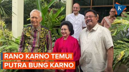 Rano Karno Sowan ke Kediaman Guntur Soekarnoputra