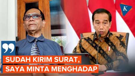 Jadi Cawapres Ganjar, Mahfud Kirim Surat ke Jokowi Minta Menghadap