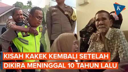 Dikira Meninggal 10 Tahun Lalu, Seorang Kakek Akhirnya Kembali pada Keluarganya