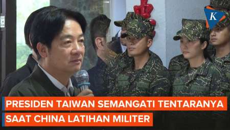 Presiden Taiwan Turun Bertemu Tentara Saat China Gelar Latihan Militer