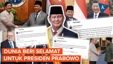 Ucapan Selamat ke Prabowo: Dari Asia sampai Amerika, Presiden sampai Raja