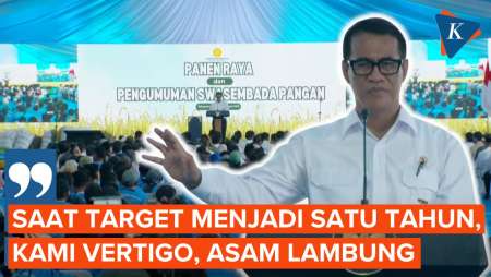 Mentan Amran Mengaku Vertigo Di Depan Prabowo, Ada Apa?