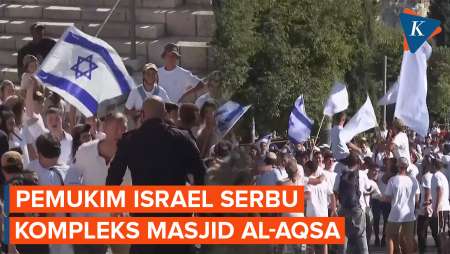 Ratusan Pemukim Israel Serbu Kompleks Masjid Al-Aqsa