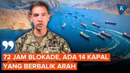 14 Kapal Putar Balik Hindari Blokade AS di Perairan Iran