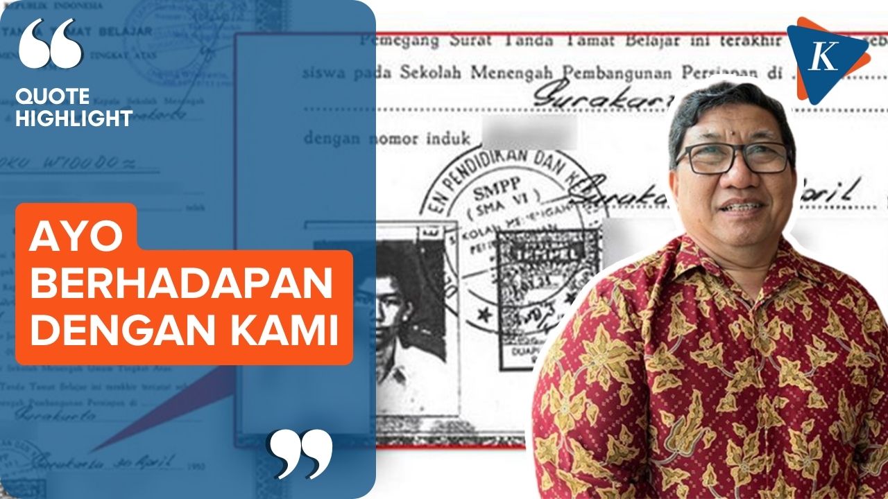 Teman Kuliah Jokowi Tantang Penyebar Isu Ijazah Palsu