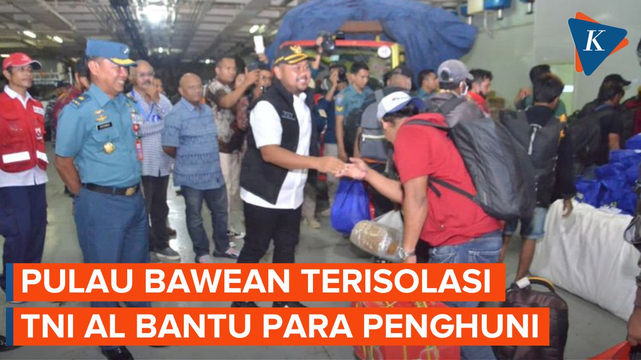 TNI AL Kirimkan Logistik Untuk Warga Pulau Bawean yang Terisolasi