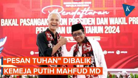 Pesan Dibalik Kemeja Putih Mahfud MD