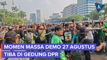 Momen Massa Tiba di Gedung DPR Jelang Demo 27 Agustus 2026