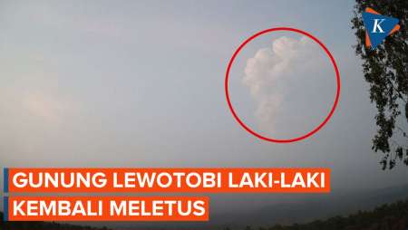 Rabu Pagi, Gunung Lewotobi Meletus Lagi, Suara Gemuruh Kuat