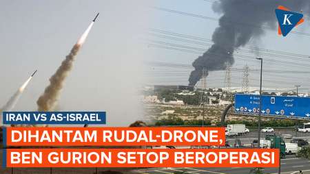 Diserang Rudal Iran, Bandara Israel Ben Gurion Setop Beroperasi