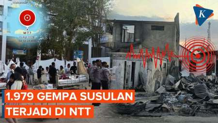 NTT Diguncang 1.979 Gempa Susulan, BMKG: Masih Fluktuatif