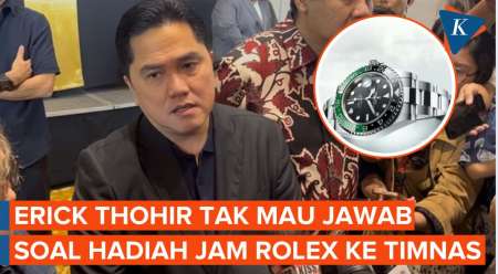 Reaksi Erick Thohir Ditanya Hadiah Jam Rolex ke Pemain Timnas