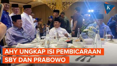 AHY Ungkap Isi Perbincangan SBY dan Prabowo Saat Semeja di Acara Bukber Demokrat