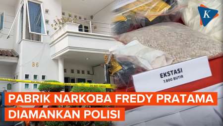 Polisi Grebek Pabrik Narkoba Rumahan Jaringan Fredy Pratama di Sunter