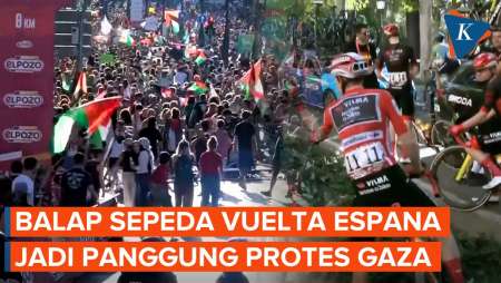 Demonstran Pro-Palestina Serbu Balap Sepeda Vuelta, Pemerintah Spanyol Mendukung