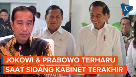 Jokowi dan Prabowo Saling Terharu dalam Sidang Kabinet Terakhir di IKN