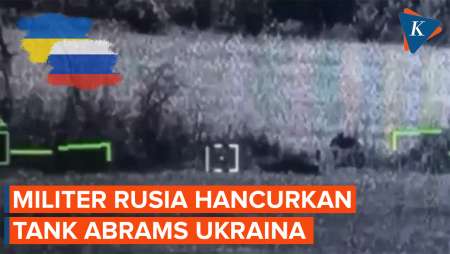 Detik-detik Rusia Hancurkan Tank Abrams Ukraina Buatan AS dalam 24 Jam Terakhir
