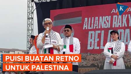 Momen Menlu Retno Sepenuh Hati Baca Puisi 'Palestina Saudaraku'