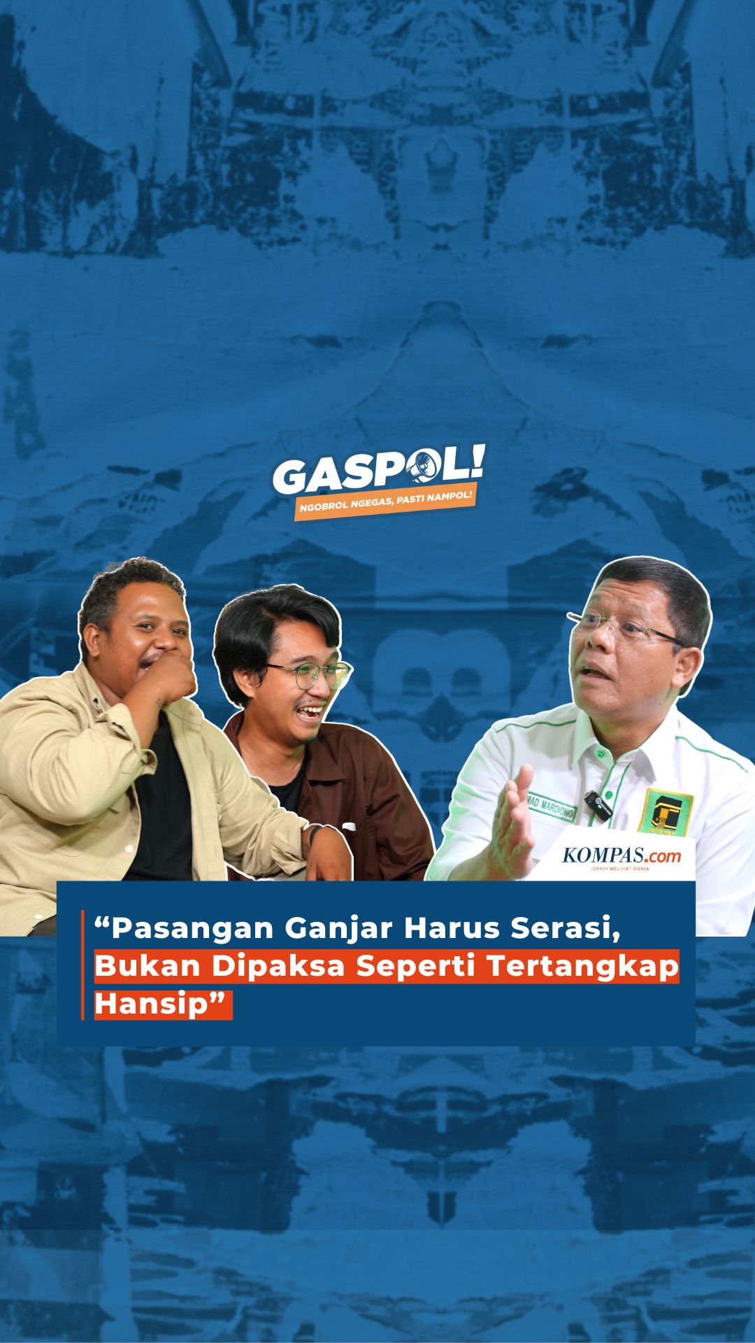 Mardiono: Pemilihan Pendamping Ganjar Tidak Bisa Dipaksakan #gaspol #ganjarpranowo #ppp #pdip