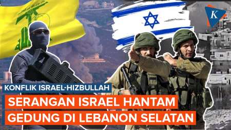 Konflik dengan Hizbullah Makin Sengit, Serangan Israel Hantam Gedung dan Lukai 5 Orang