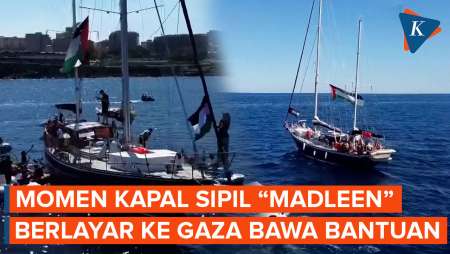 Momen Kapal Sipil Berlayar ke Gaza Bawa Bantuan, Coba Tembus Blokade Israel
