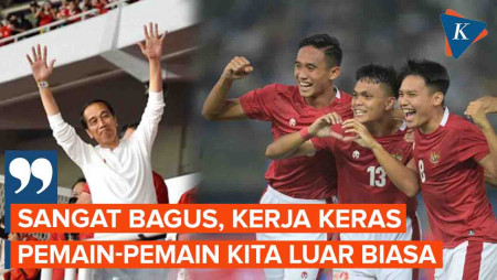 Jokowi Apresiasi Pemain Timnas Indonesia