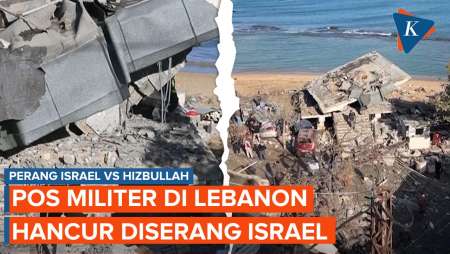 Penampakan Pos Militer Lebanon Hancur Diserang Jet Tempur Israel