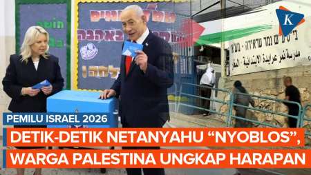 Momen Netanyahu “Nyoblos” di Pemilu Israel, Pemilih Palestina Buka Suara