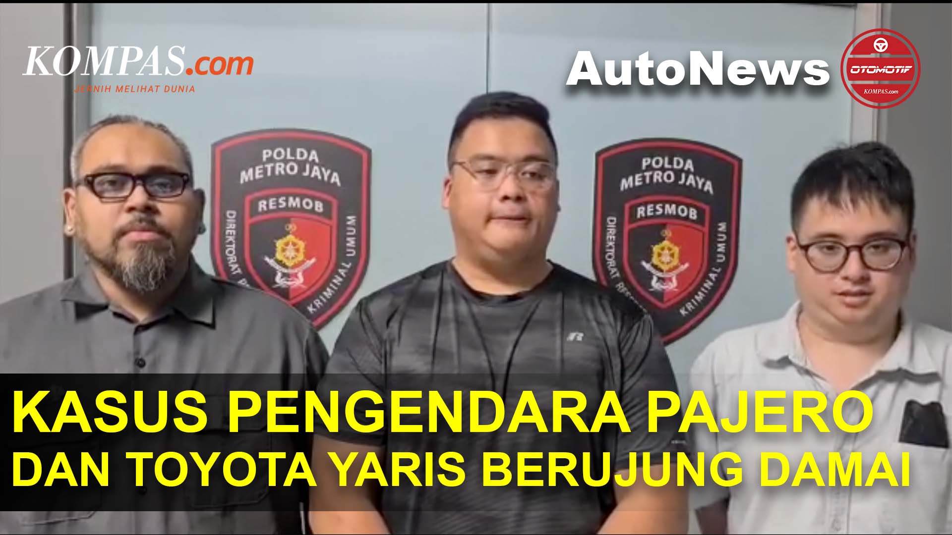 Laporan Dicabut, Kasus Pengendara Pajero Sport dan Toyota Yaris Berujung Damai